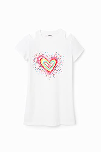 Desigual Sukienka dziewczęca, biały, 6 Lata