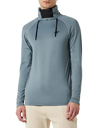 4F Męski płaszcz H4Z22-bimd032, szary (Middle Grey), XXL, szary (Middle Grey), XXL