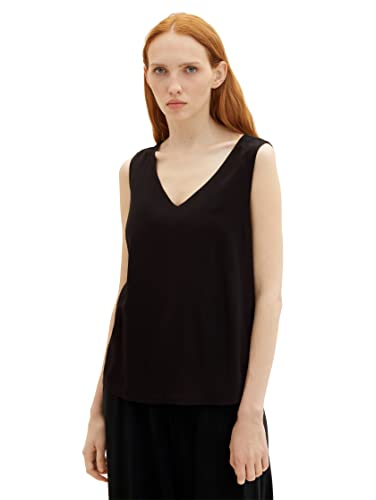 TOM TAILOR Denim Damska 1038437 bluzka, 14482-Deep Black, M, 14482 – Deep Black