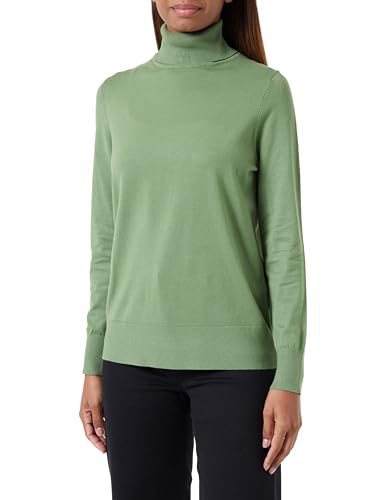 s.Oliver damski sweter z golfem, zielony, 46, zielony, 46