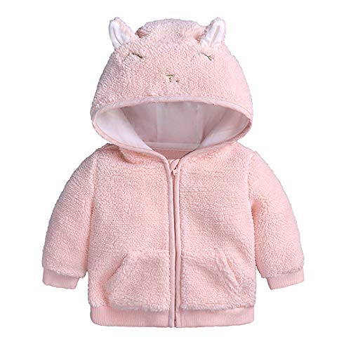 Little Hand Baby-Mädchen Jacke Bedruckt kurtka z nadrukiem dla dzieci i dziewcząt, Różowy, Regular