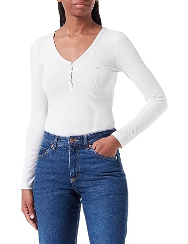 Lee Damska koszulka Ls Henley, beżowy, S
