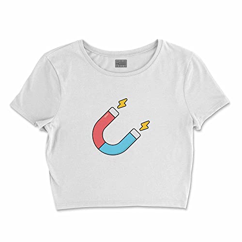 Bona Basics, Damski T-shirt basic, z nadrukiem cyfrowym, 100 bawełny, biały, swobodny, damski top, rozmiar: L, biały, L Krótki