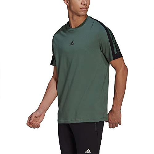 adidas Męski T-shirt M Fi 3s, Oxiver, XS, oksyver, XS