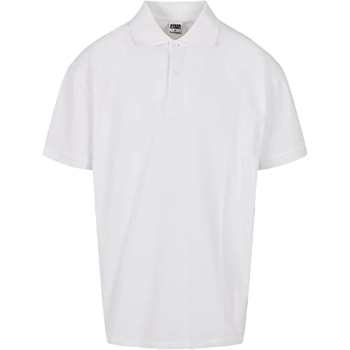 Urban Classics Męska koszula polo oversize, biała, XL