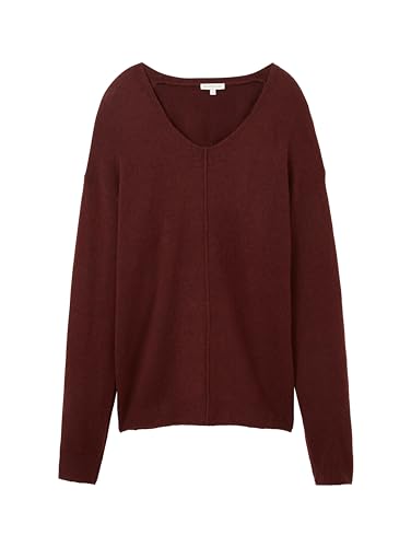 TOM TAILOR Sweter damski, 32404 - Raisin Melange, 3XL