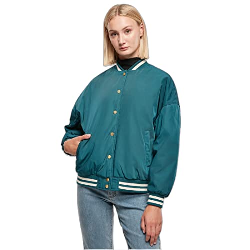Urban Classics Damska kurtka oversize z recyklingu, stylowa kurtka damska w stylu college i oversize, dostępna w dwóch kolorach, rozmiarach XS-5XL, Jasper, 5XL
