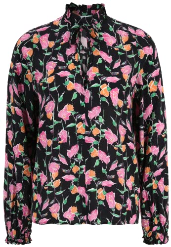 Tamaris Anniston Bluzka damska, Black Beauty Multicolor Flower Aop, 34