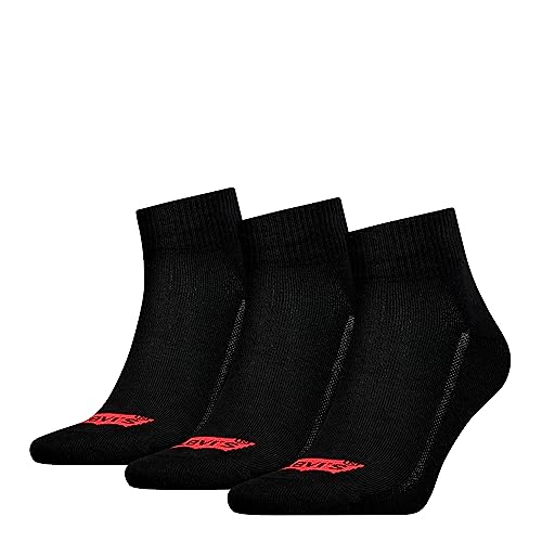 Levi's Unisex Quarter (zestaw 3 szt.), czarny, 35-38 EU