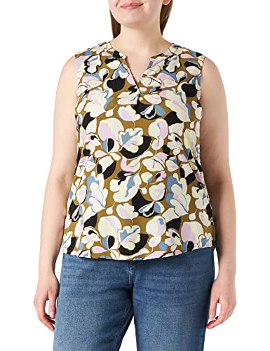 TOM TAILOR Damski Bluzka z nadrukiem na całej powierzchni 1030639, 29151 - Olive Colorful Floral Design, 40