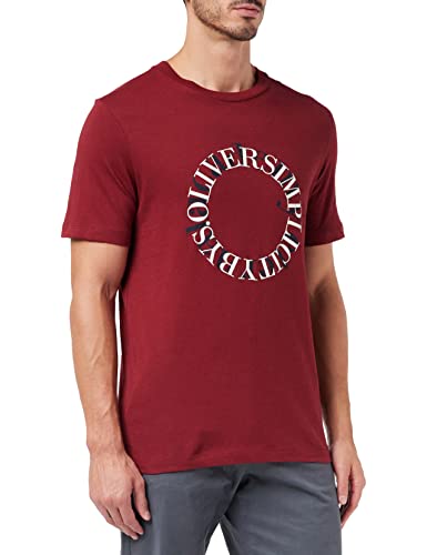 s.Oliver Męski T-shirt z krótkim rękawem, RED, M