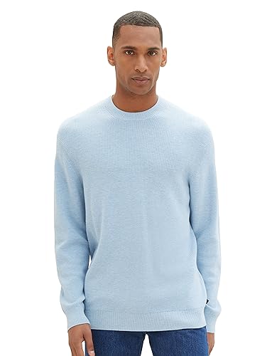 TOM TAILOR sweter męski, 13155 - Daylight Blue Melange, M