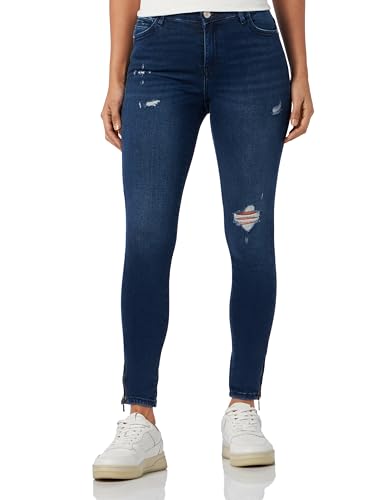 ONLY Onlkendell Reg Sk Zip ANK des Box Skinny-fit dżinsy damskie, Blue Black Denim, 33W / 32L