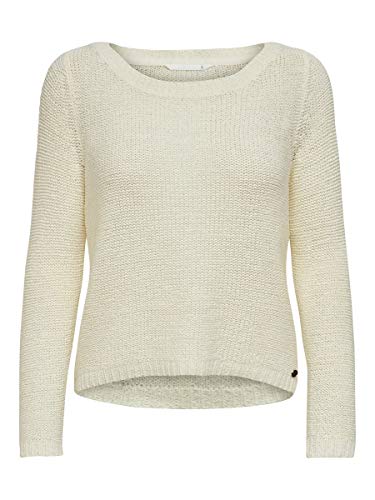 ONLY Damski sweter z dzianiny, jednokolorowy, Cloud Dancer, 3XL