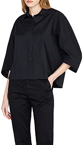 Sisley Koszula damska 5FUALQ03X, czarna 100, M, czarny 100, M