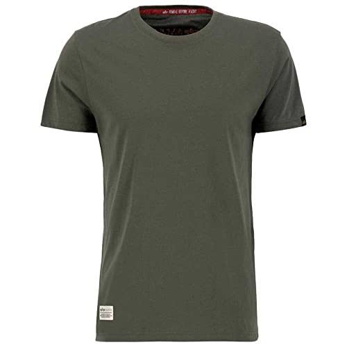 ALPHA INDUSTRIES Dragon Emb T Koszulka męska, 142-Dark Olive, XXL