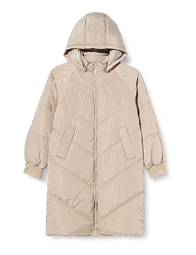 PIECES Pknelicity Puffer Jacket Tw kurtka dziewczęca, silver mink, 128 cm