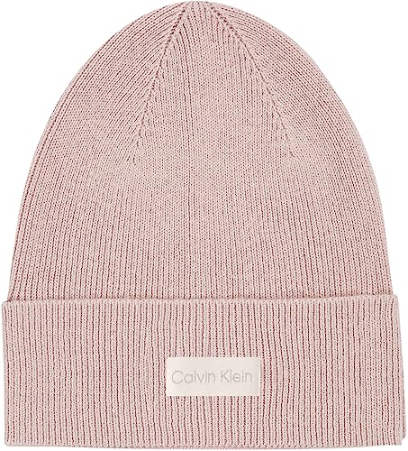 Calvin Klein Damska czapka dzianinowa Essential, różowy, Rozmiar uniwersalny