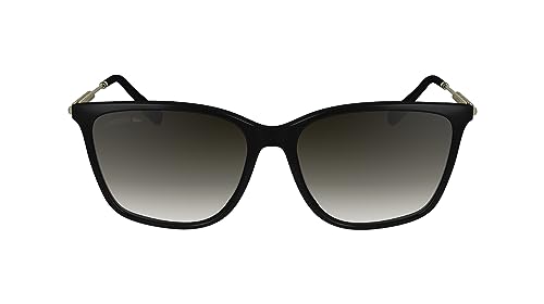 Lacoste Damskie okulary przeciwsłoneczne L6016S, czarne, jeden rozmiar, Czarny, Rozmiar uniwersalny
