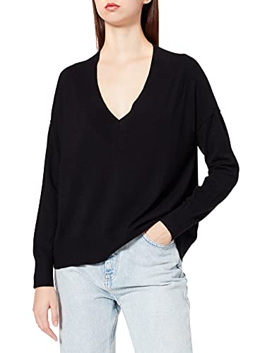 ONLY Damski sweter Onlcozy L/S V-Neck KNT, czarny, M