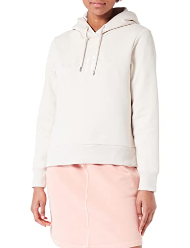 GANT Damska bluza z kapturem Tonal Archive Shield Hoodie Putty, Standard, Putty, S