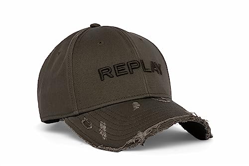 Replay Czapka unisex, 422 Mountain Green, jeden rozmiar