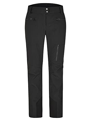 Ziener Damskie spodnie narciarskie Tippa / spodnie snowboardowe | oddychające, wodoszczelne, bez PFC, czarne, rozmiar 36