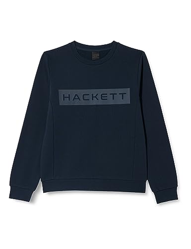 Hackett London Bluza chłopięca Essential Sp Crew, Niebieski (granatowy), 9 Lat