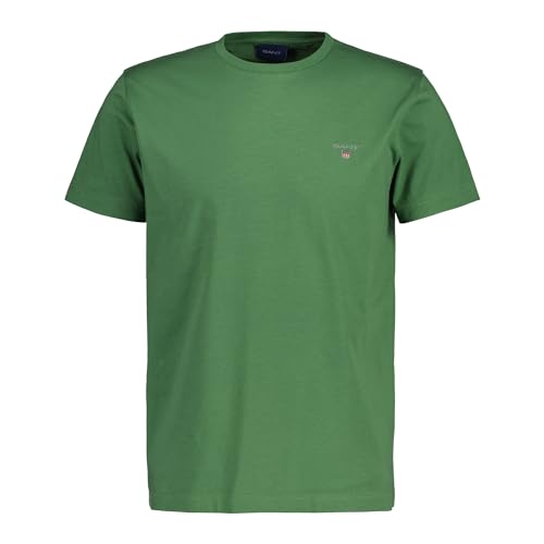 GANT Oryginalny t-shirt męski, zielony (Leaf Green), standardowy