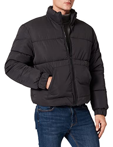 Urban Classics Męska kurtka Cropped Puffer, czarny, XXL
