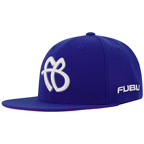 Concept One Unisex Fubu czapka z daszkiem, czapka z daszkiem dla dorosłych z logo w stylu graffiti, regulowana, płaskie rondo, niebieska, jeden rozmiar, NIEBIESKI, Rozmiar uniwersalny