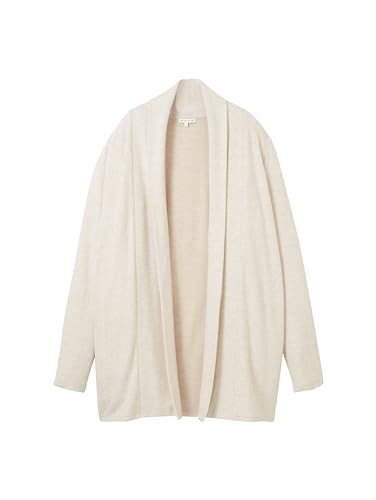 TOM TAILOR Damski kardigan z dzianiny, 33962 - Doeskin Melange, L