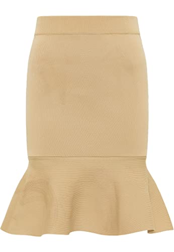 faina Spódnica z dzianiny damska 11019479, wielbłąd, M-L