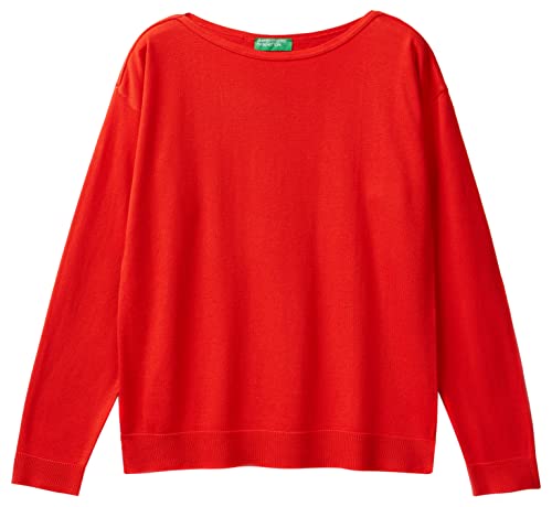 United Colors of Benetton Sweter damski, czerwony 3t5, L