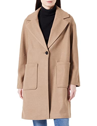 ONLY Płaszcz damski ONLNEWVICTORIA Life Coat CC OTW, Simply Taupe/Szczegóły: melanż, L