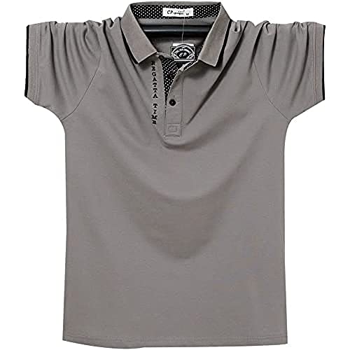 lopolike Koszula męska męska polo z letnim mężczyzną, zielona, 4XL, zielony, 4XL