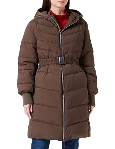 Mexx Damska kurtka z kapturem i podszewką, parka, oliwkowy, L