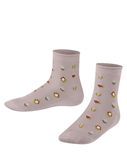 FALKE Uniseks - dzieci Krótkie skarpety Dotted Flower K SSO Lyocell z wzorem 1 Para, Różowy (Pale Rose 8474), 35-38 (9-12 lata)