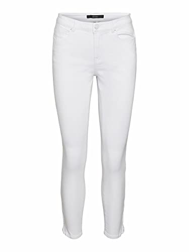 Vero Moda VMTILDE MR S ANK Zip J GU423 GA NOOS dżinsy damskie, Bright White, Small / 32L