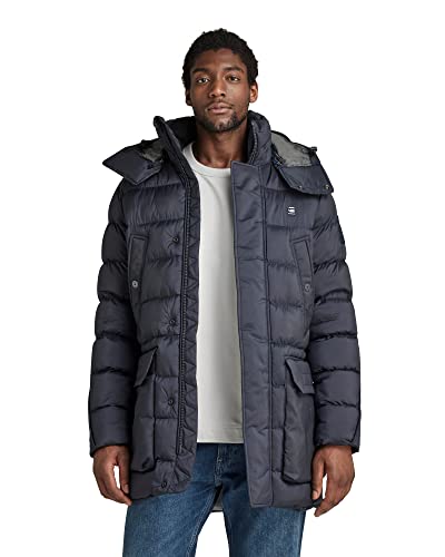 G-STAR RAW Męski płaszcz parka G-Whistler Pdd HDD, Niebieski (pozdrowienie D199-C742), XS