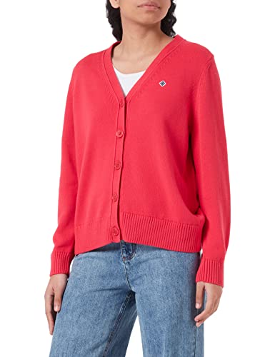 GANT Damska kurtka z dzianiny ICON G Cotton Cardigan z dzianiny, magenta PINK, standardowy, magenta różowy, L