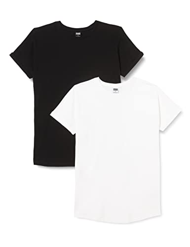 Urban Classics T-shirt męski, czarny + biały, S