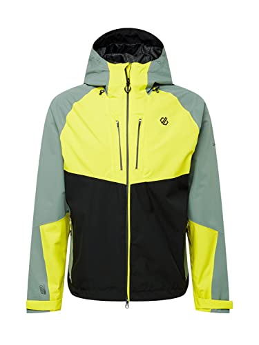 Dare2b Męska kurtka z efektem szybkiego wciągania II, zielona agawa/neonowa wiosna/czarna, XXXL