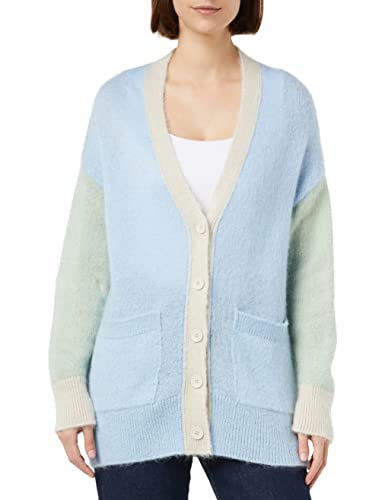 United Colors of Benetton Kardigan damski M/L 1042e601a sweter, Dusty Light Blue Sage Green 903, S