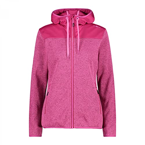 CMP Damska kurtka polarowa Knit Tech Melange kurtka polarowa, męska, B.Blue-Electric, 60, Geraneo, 48