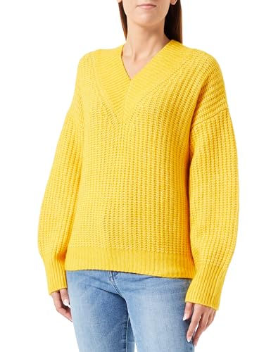 HUGO Sweter damski Sesamia Knitted, Dark Yellow703, L