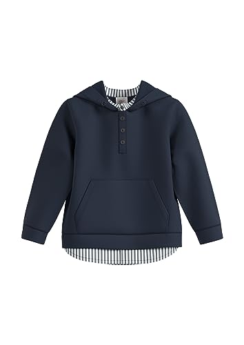 s.Oliver Junior chłopięca bluza z długim rękawem niebieska zielona 116, Niebieski zielony, 116