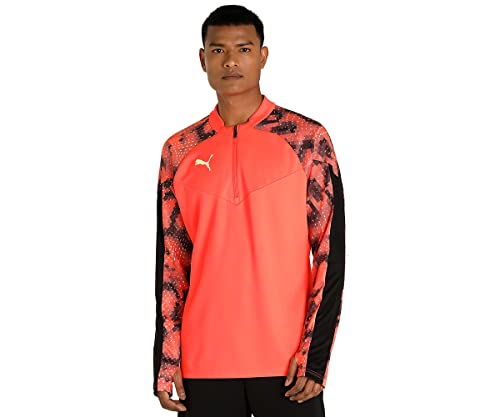 PUMA Indywidualfinal WC wysoki zamek błyskawiczny 1/4 pot, łukowo-czarny, męski, Złoty Koral - Czarny Puma, S