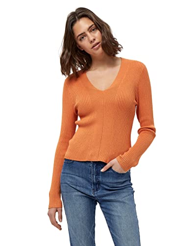 Peppercorn Damski sweter Tana Rib, Karmel brzoskwiniowy, XXL