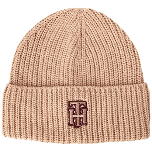 Tommy Hilfiger Damska czapka z dzianiny, Wieś khaki, Rozmiar uniwersalny